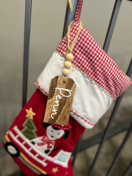 Personalized Ornament - Wood Tag