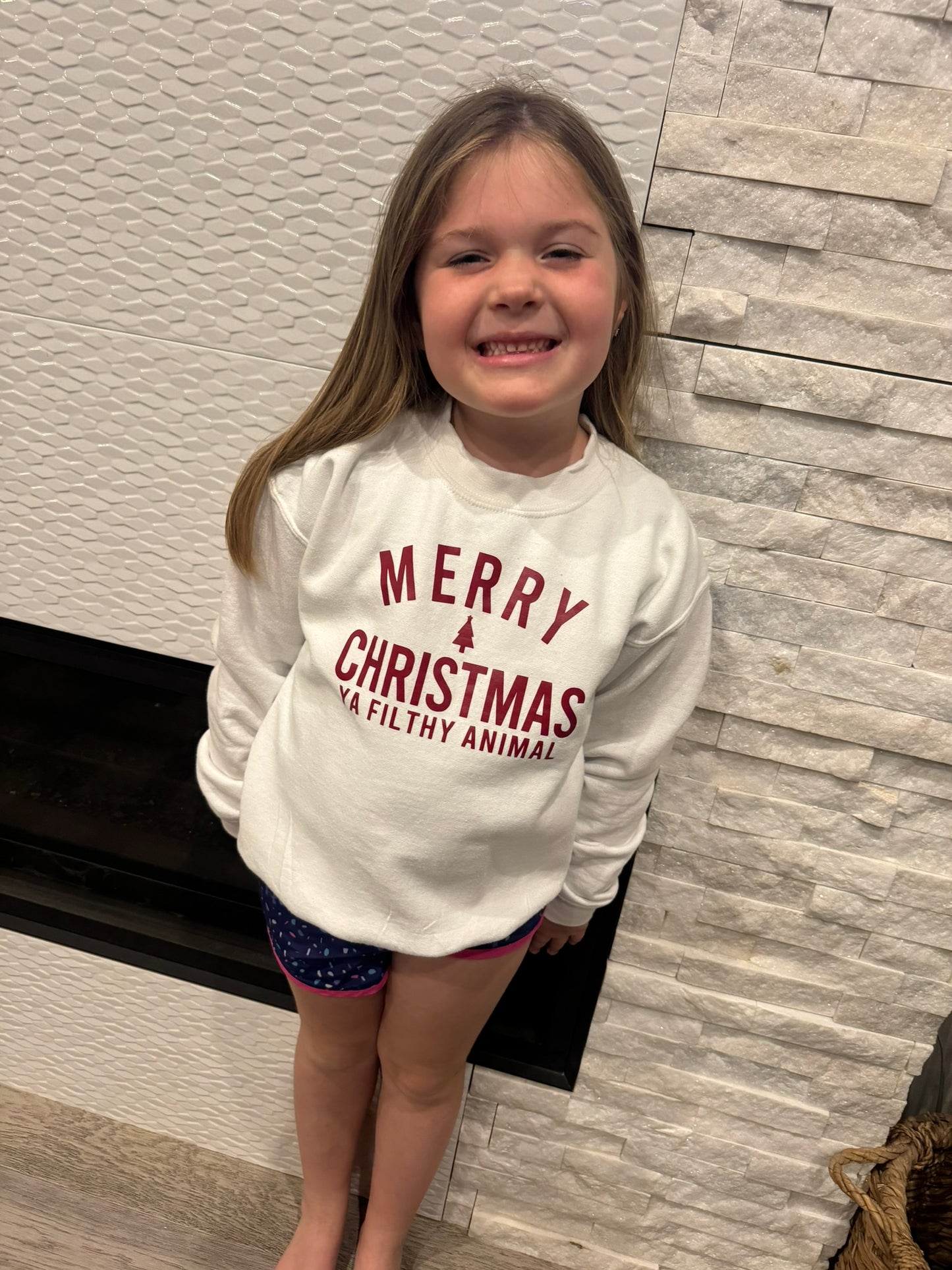 Kids Merry Christmas Ya Filthy Animal