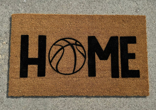 HOME Basketball Door Mat