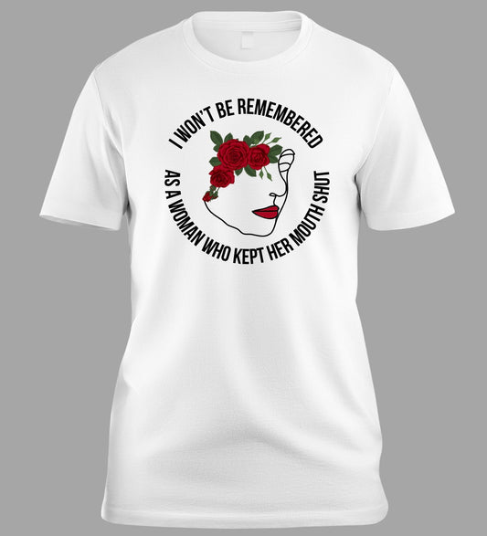 Strong Woman Red Lips