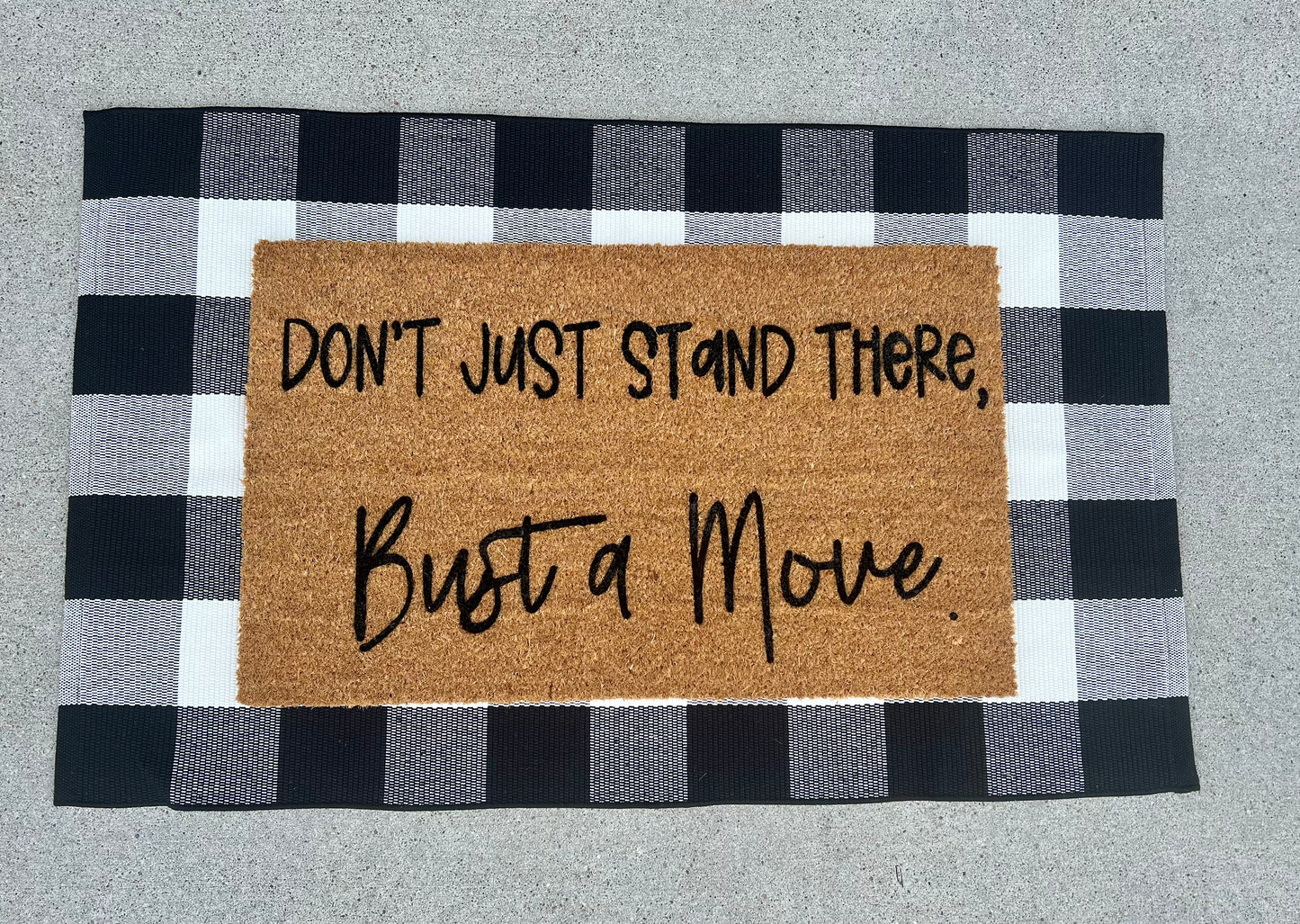 Bust a Move - Welcome Door Mat