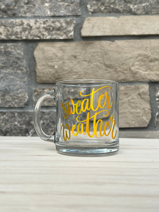 Sweater Weather 13oz Libbey Crystal Coffee Mug