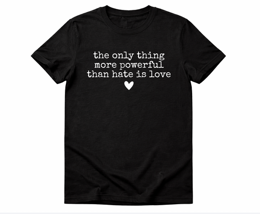 Love is more Powerful than Hate