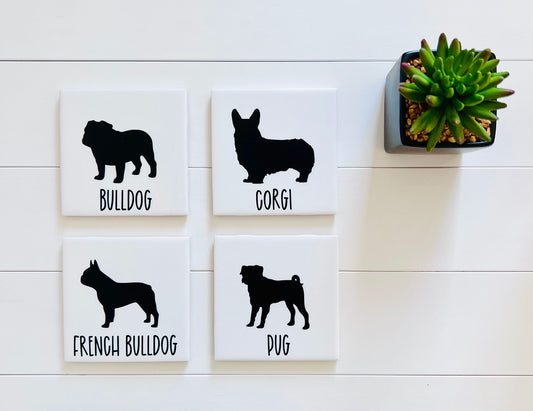 Dogs Coaster Set - It's Not Drinking Alone - Customizable Breed