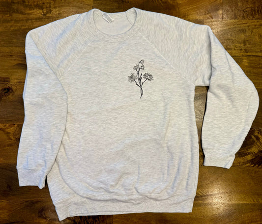 Custom Birth Flower Sweatshirt