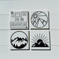 Explorer Coaster Set - with Holder