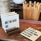Mom Quotes Coaster Set - Momster with holder