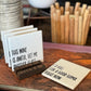 Schitt's Creek Quotes Coaster Set - Wine Label with Holder