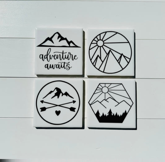 Explorer Coaster Set - with Holder