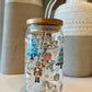 Nutcracker 16oz Libbey Glass with Lid and Straw