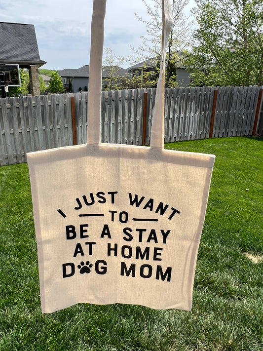 Dog Mom Canvas Bag