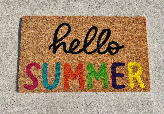 Hello Summer - Welcome Door Mat