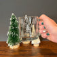 Etched Christmas Tree 13oz Libbey Crystal Coffee Mug