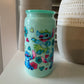 16oz Plastic Mason Jar with Lid and Straw
