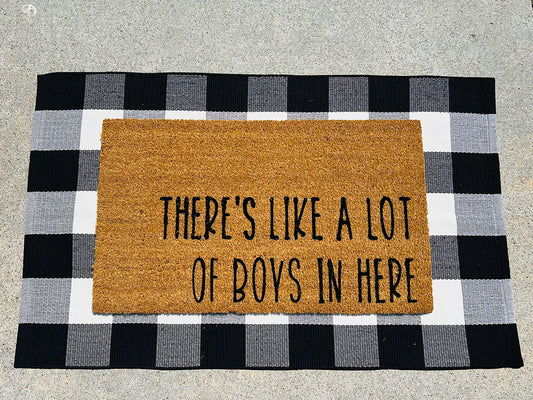 There's Like a Lot of Boys - Welcome Door Mat