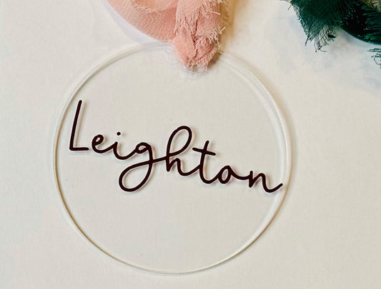 Personalized Ornament - Round Shape