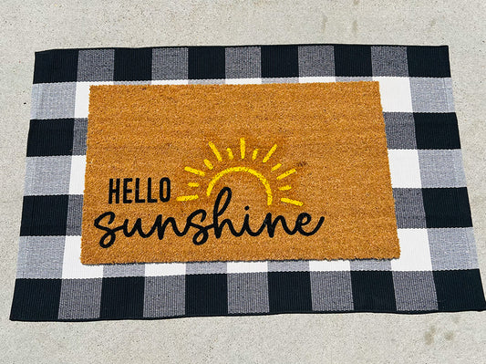 Hello Sunshine - Welcome Door Mat