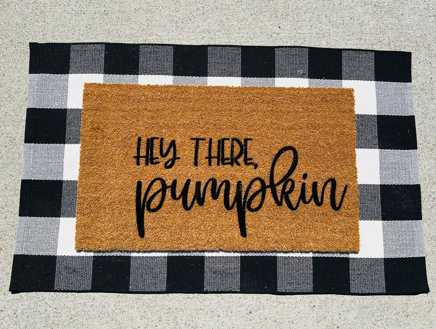 Hey There Pumpkin- Door Mat