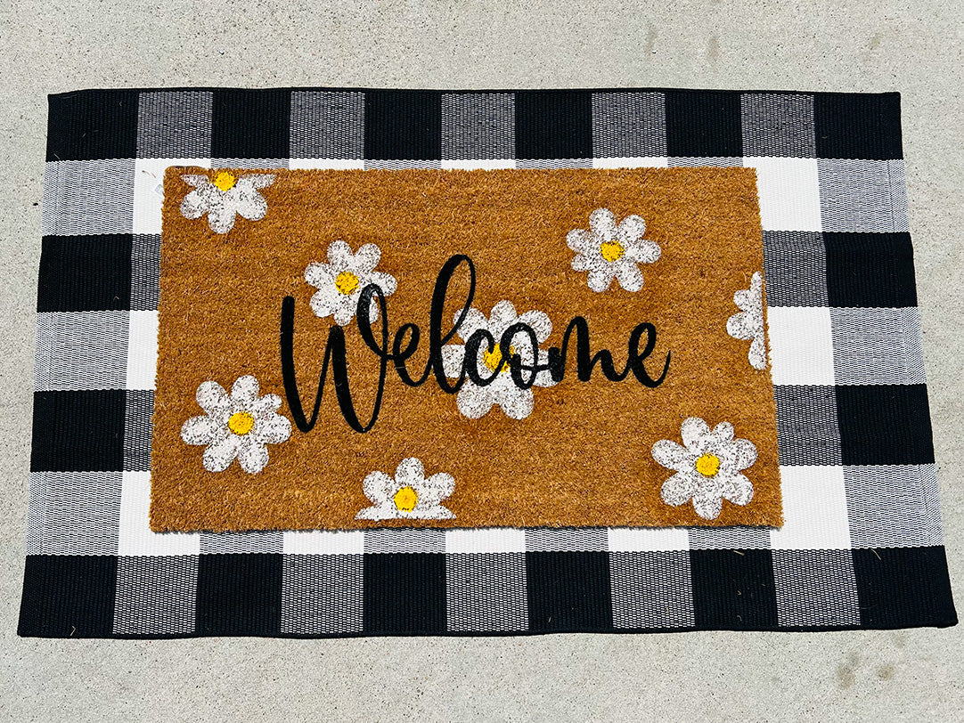 Daisies - Welcome Door Mat