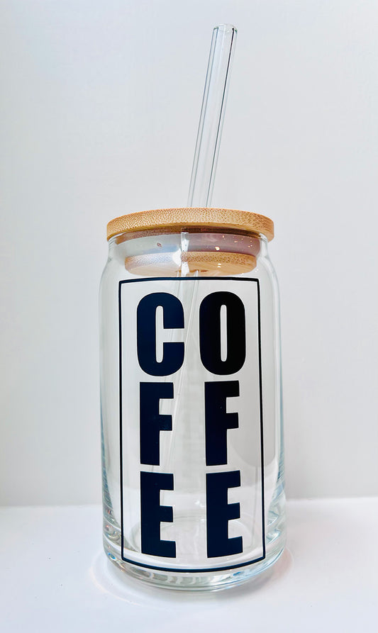 Coffee Coffee Coffee Coffeee (Bold) Mason Jar Tumbler