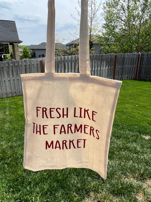 Farmers Market canvas bag