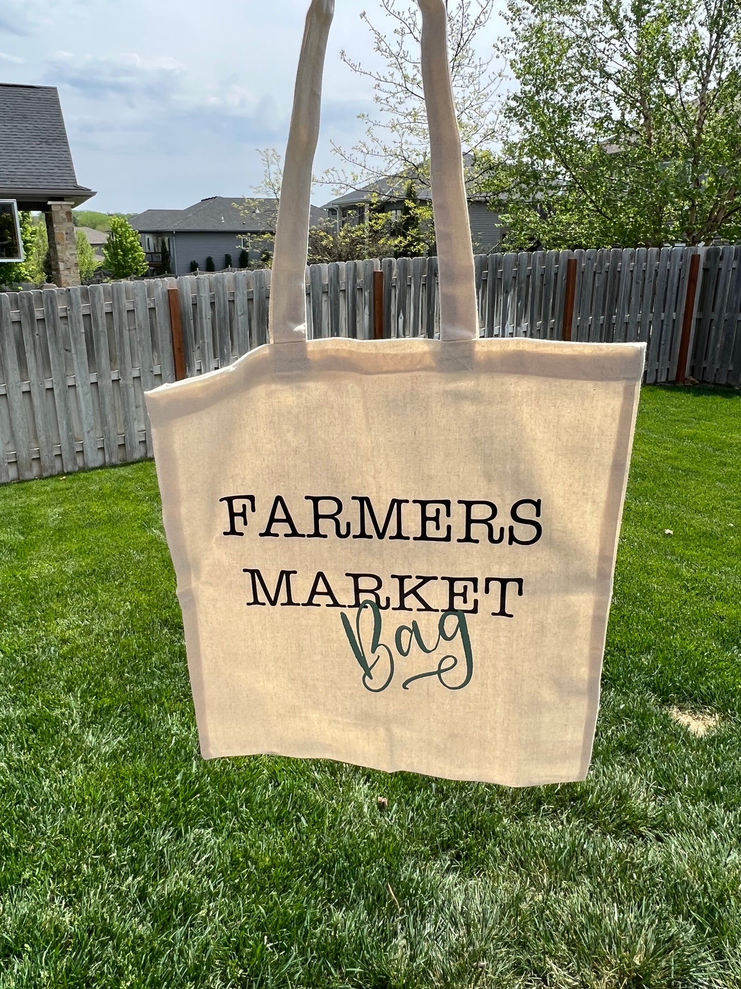 Farmers Market canvas bag