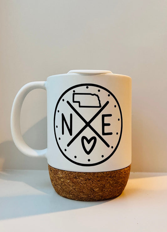 Ceramic Cork Coffee Mug- NE